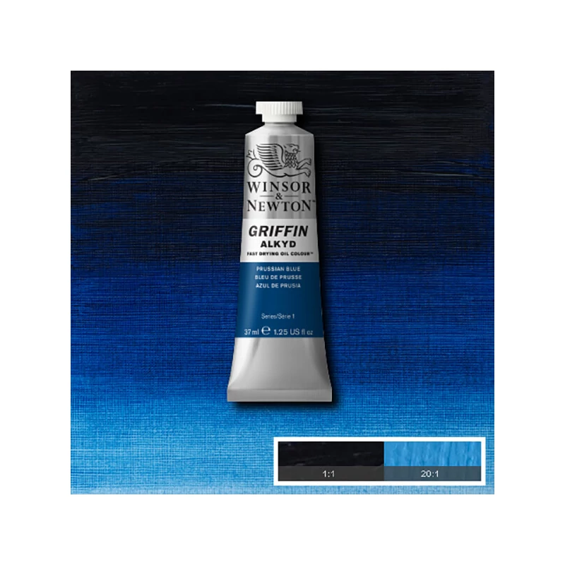 Winsor&Newton Griffin alkyd olajfesték, 37 ml - 538, prussian blue