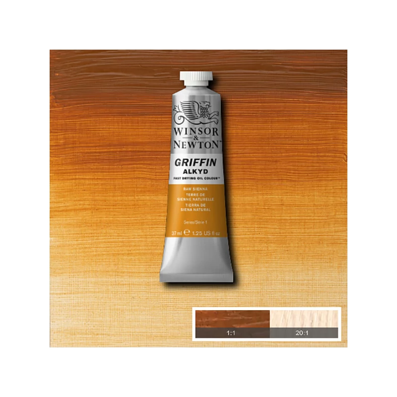 Winsor&Newton Griffin alkyd olajfesték, 37 ml - 552, raw sienna