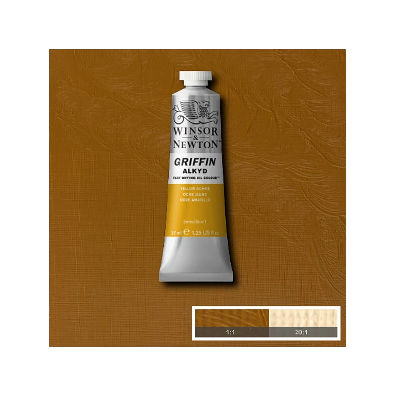 Winsor&Newton Griffin alkyd olajfesték, 37 ml - 744, yellow ochre