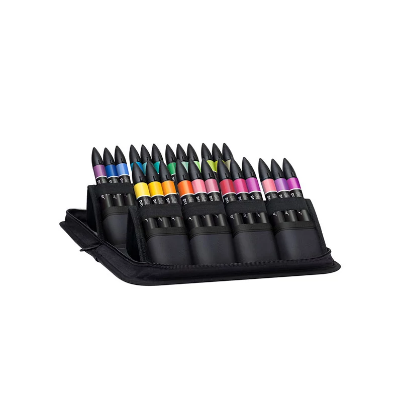 ProMarker kétvégű alkoholos filctoll készlet - 24+1 db, student set