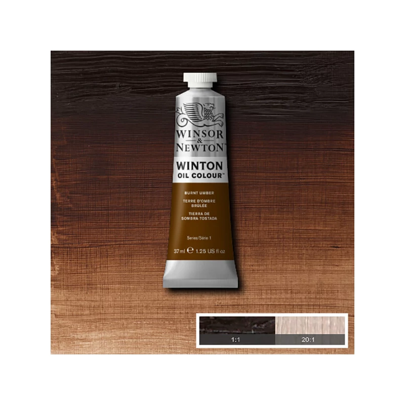 Winsor&Newton Winton olajfesték, 37 ml - 076, burnt umber
