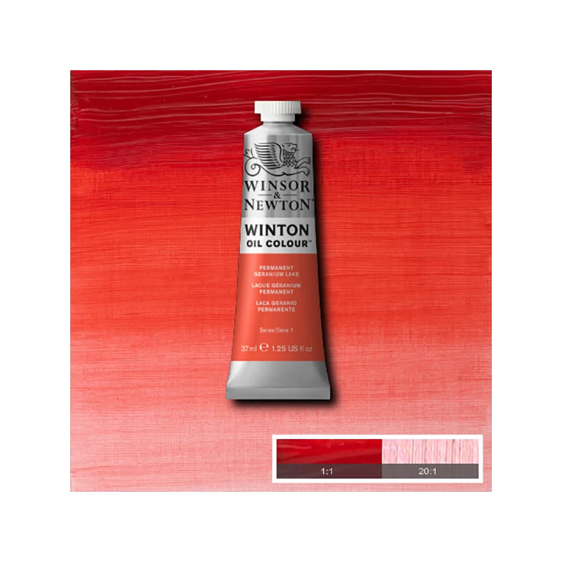 Winsor&Newton Winton olajfesték, 37 ml - 480, permanent geranium lake