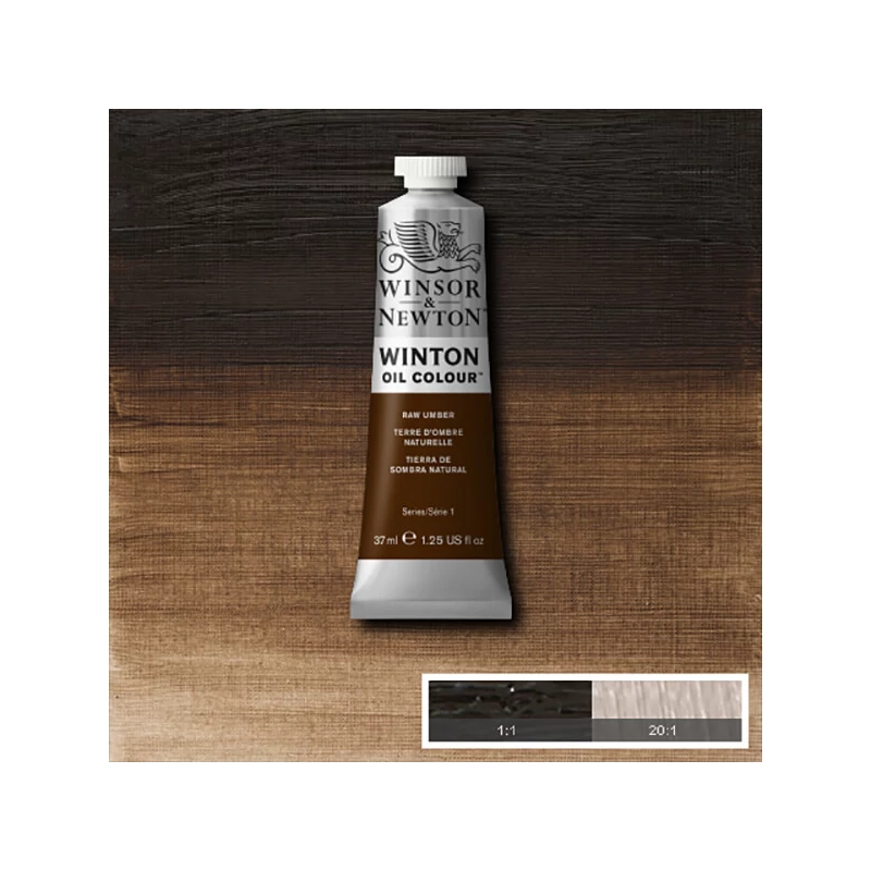 Winsor&Newton Winton olajfesték, 37 ml - 554, raw umber