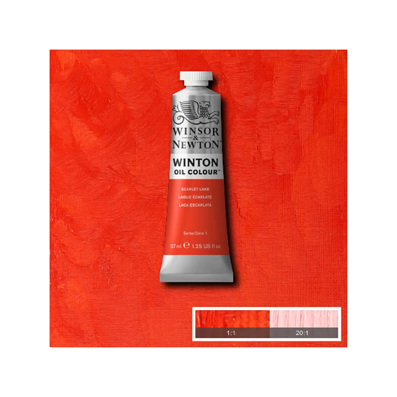 Winsor&Newton Winton olajfesték, 37 ml - 603, scarlet lake
