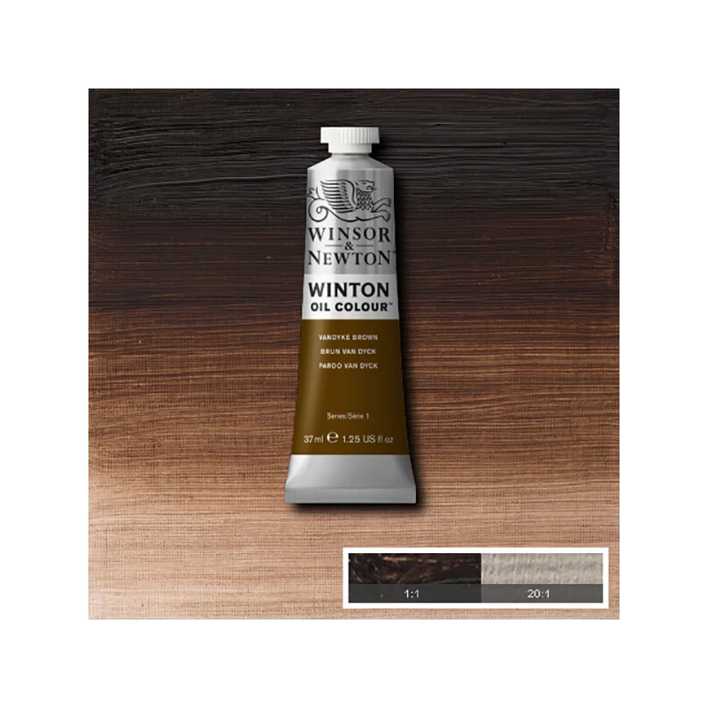 Winsor&Newton Winton olajfesték, 37 ml - 676, vandyck brown