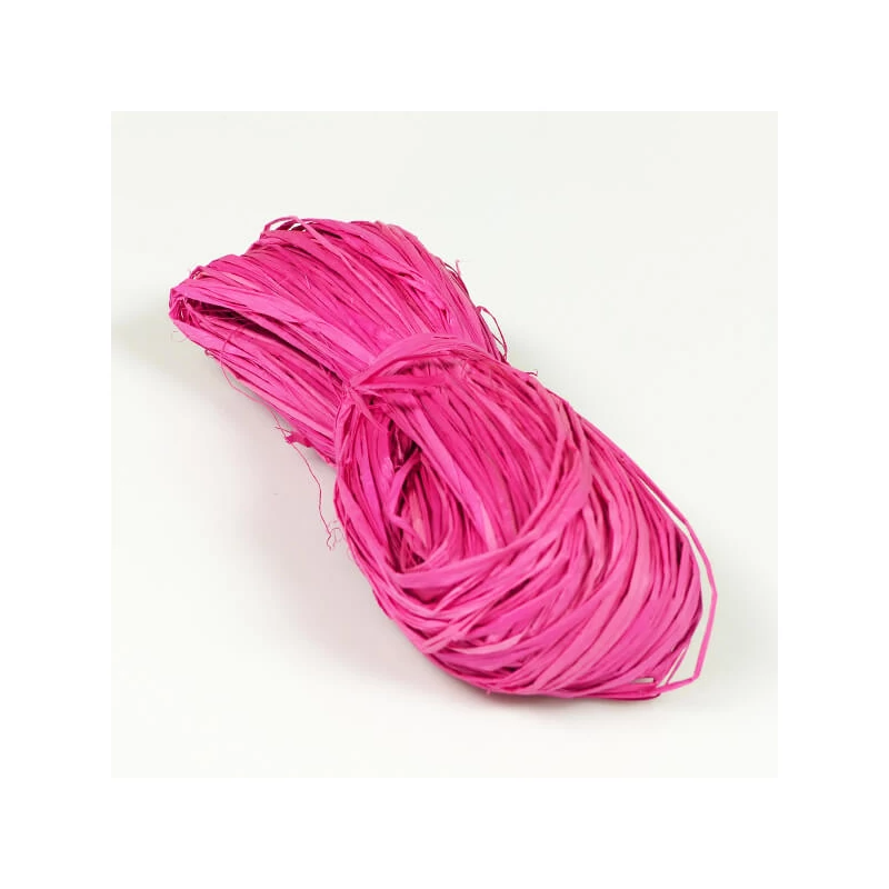 Raffia, 50 g - pink