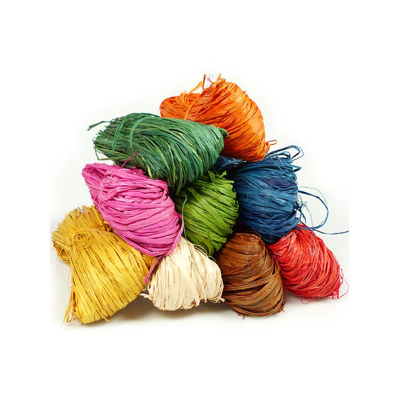 Raffia, 50 g - narancs