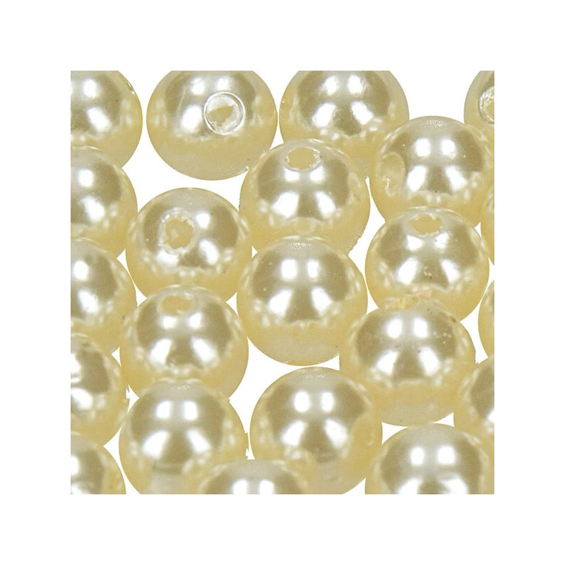 Tekla akril viaszgyöngy, 8 mm, 32 db - pezsgő