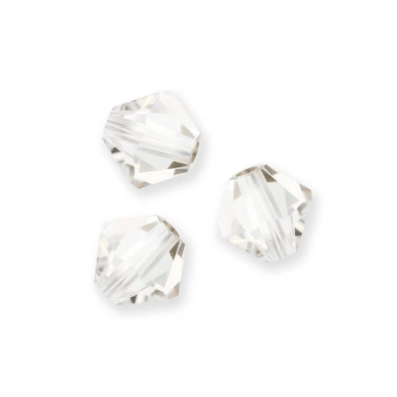 Preciosa kúpos kristálygyöngy, 4 mm - Crystal Argent Flare