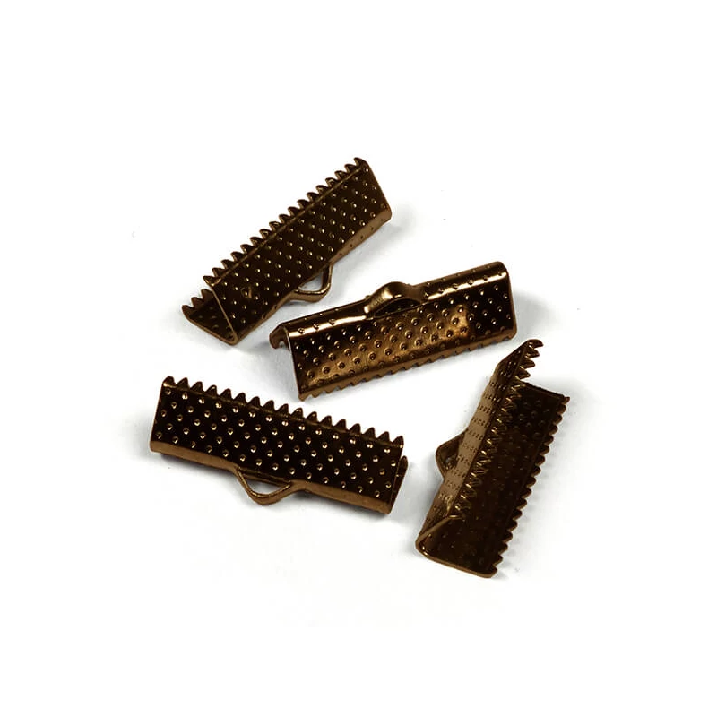Szalagvégzáró, 20 mm, 4 db - vörösréz színű