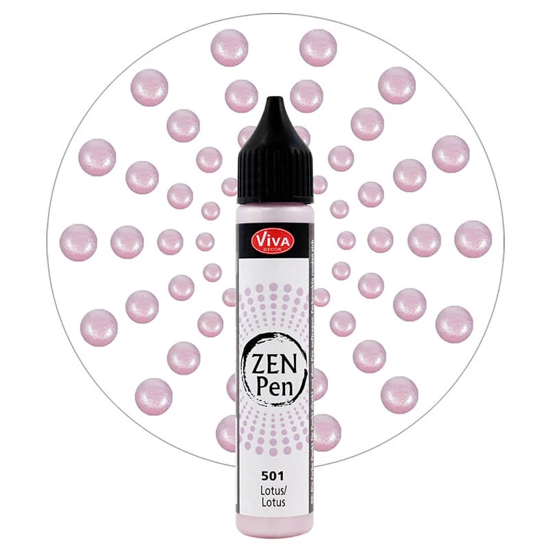 Zen Pen pöttyöző festéktoll, 28 ml - lótusz