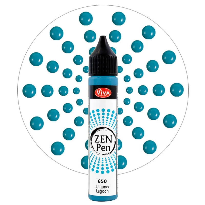 Zen Pen pöttyöző festéktoll, 28 ml - lagúna
