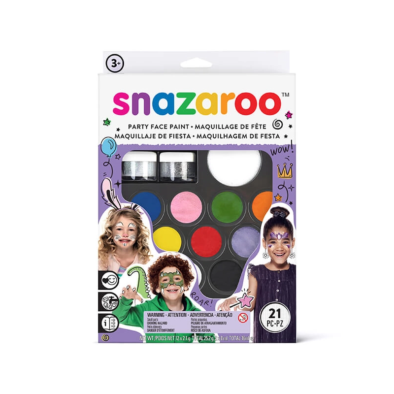 Snazaroo arcfesték készlet - Ultimate party pack