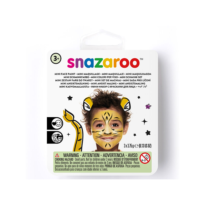 Snazaroo arcfesték készlet, mini - tigris