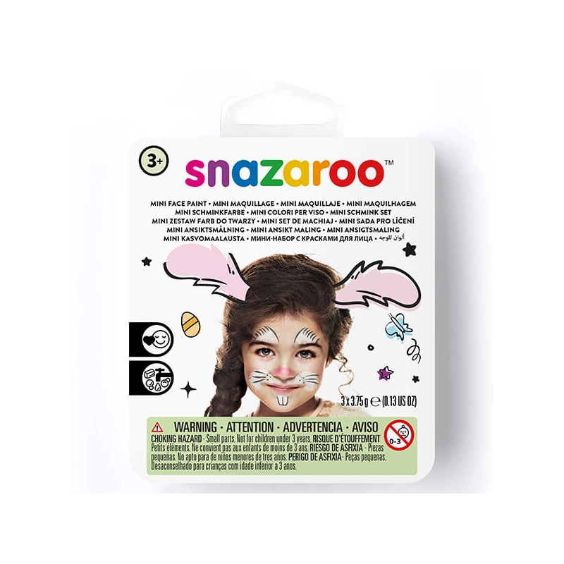 Snazaroo arcfesték készlet, mini - nyuszi