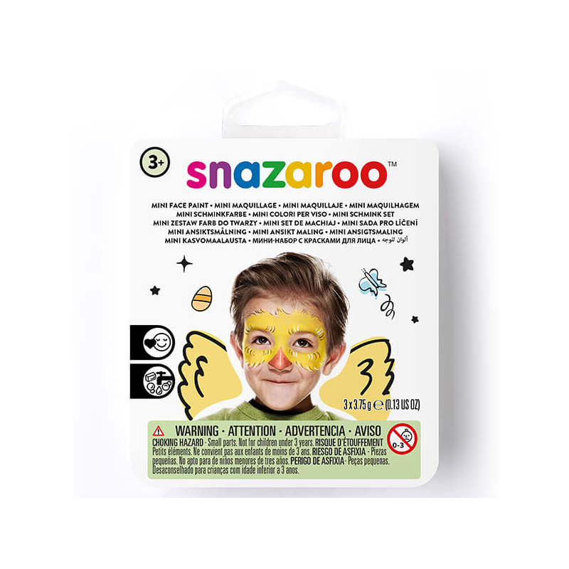 Snazaroo arcfesték készlet, mini - csibe