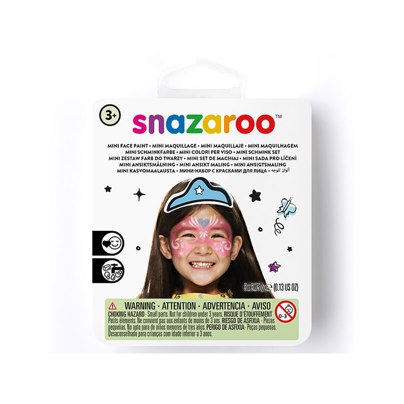 Snazaroo arcfesték készlet, mini - ünnepi fesztivál