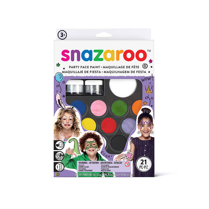 Snazaroo arcfesték készlet - Ultimate party pack