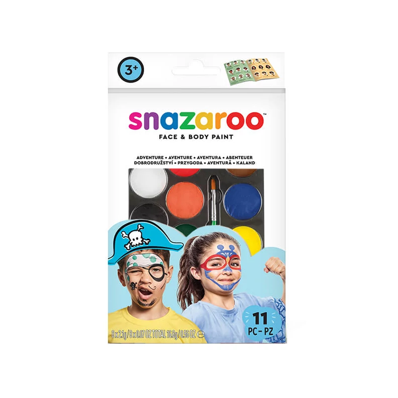Snazaroo arcfesték készlet - kaland