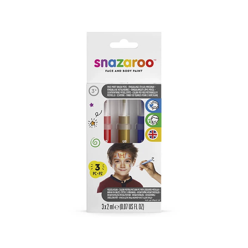 Snazaroo arcfestő toll készlet - Adventure