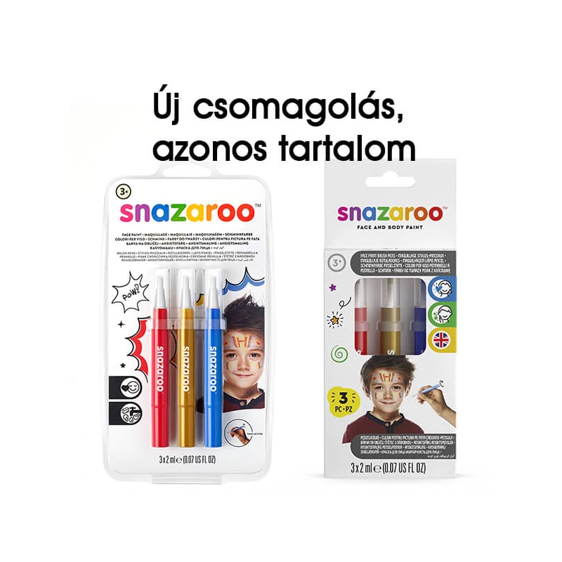 Snazaroo arcfestő toll készlet - Adventure