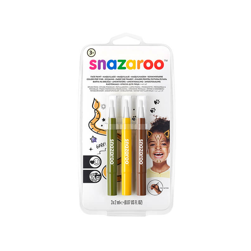 Snazaroo arcfestő toll készlet - Jungle