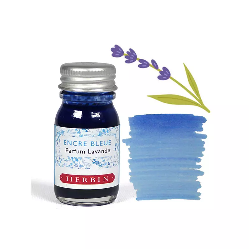 Illatos tinta, J. Herbin, 10 ml - kék tinta, levendula illat