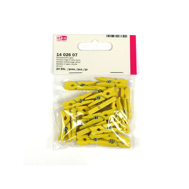 Facsipesz, 30 mm, 24 db - sárga