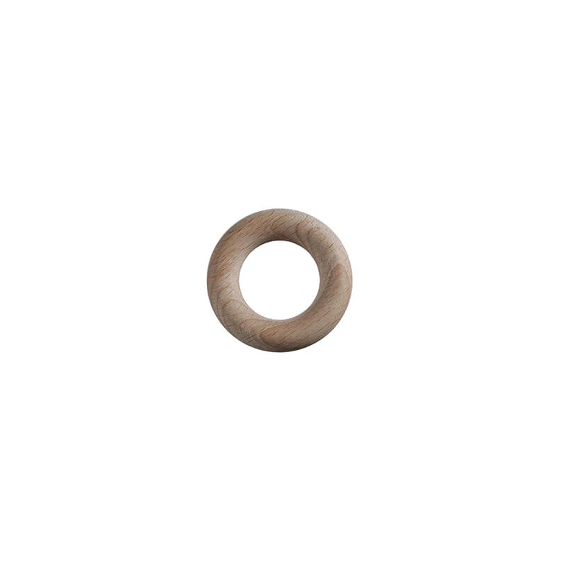 Fa alapkarika bükkfából, álomfogó - 4 cm, 6 db