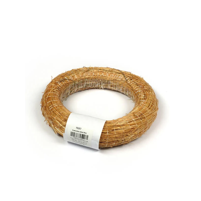 Szalma koszorúalap - 20 cm