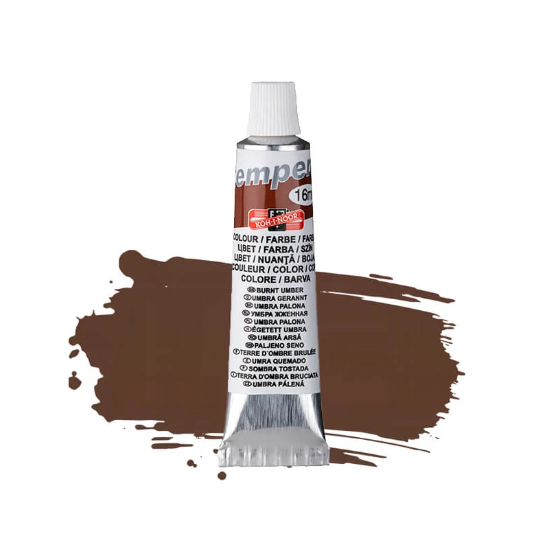 KOH-I-NOOR tempera, 16 ml - égetett umbra