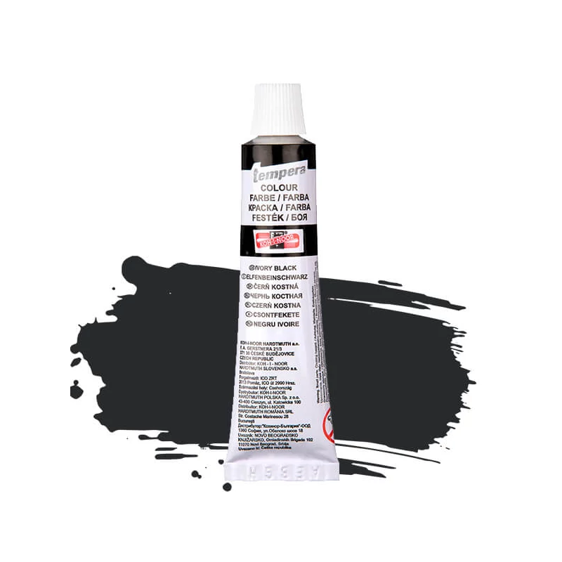 KOH-I-NOOR tempera, 16 ml - csontfekete