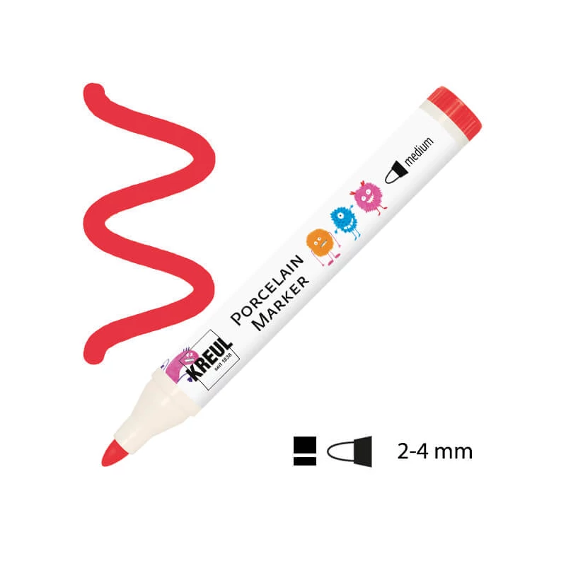 Porcelánfilc, Porcelain Marker - 05 piros
