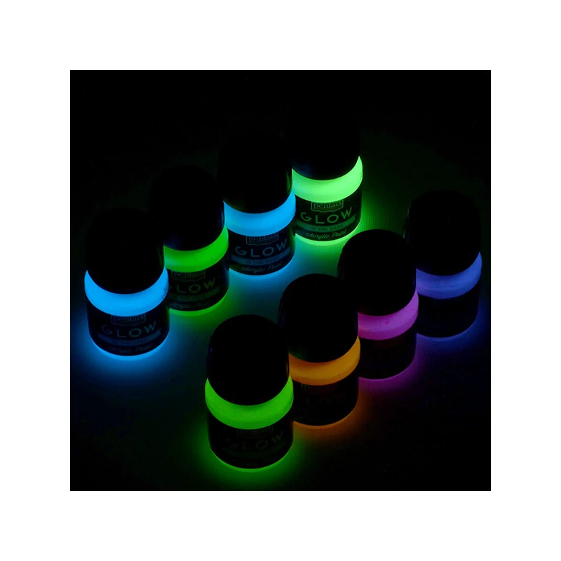 Pentart Glow sötétben világító akrilfesték, 30 ml - zöld