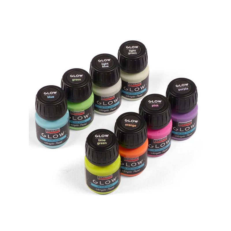 Pentart Glow sötétben világító akrilfesték, 30 ml - zöld
