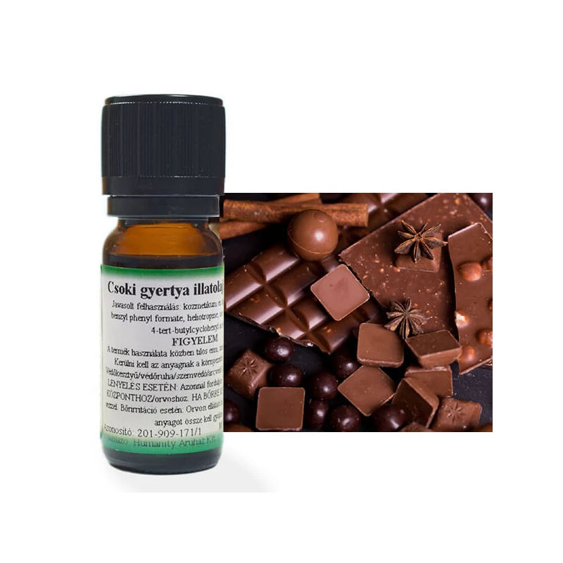 Illóolaj gyertyához, 10 ml - csoki gyertyaillat