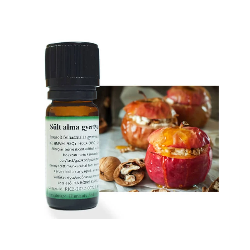Illóolaj gyertyához, 10 ml - sült alma gyertyaillat