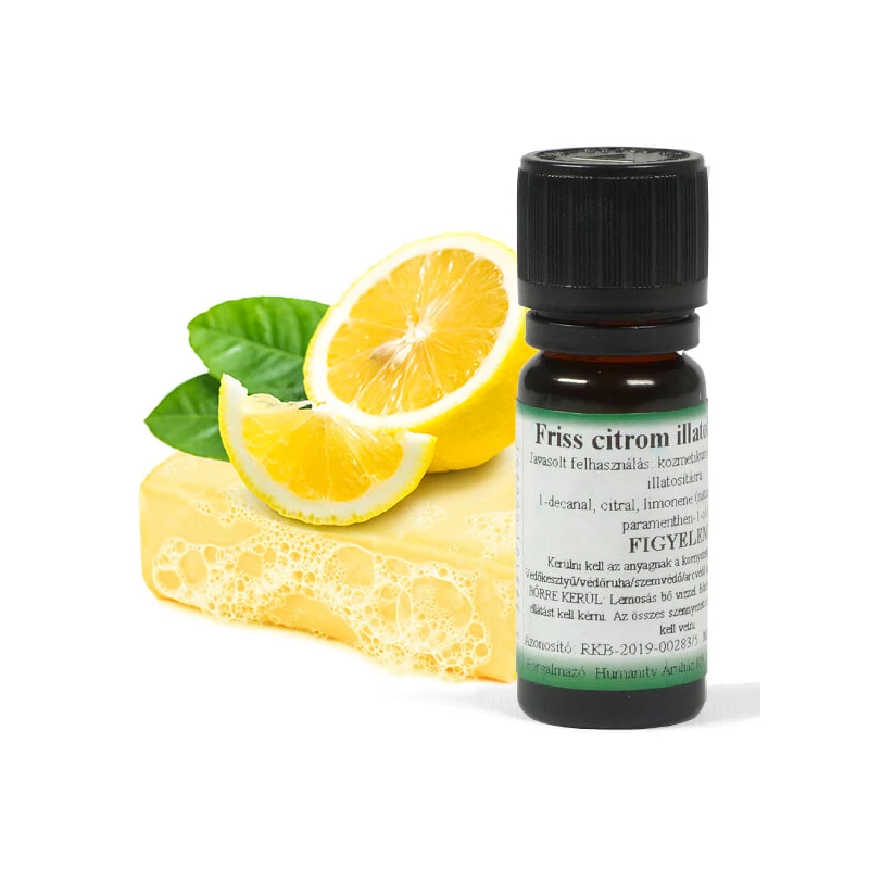 Illatolaj szappanhoz, 10 ml - Friss citrom