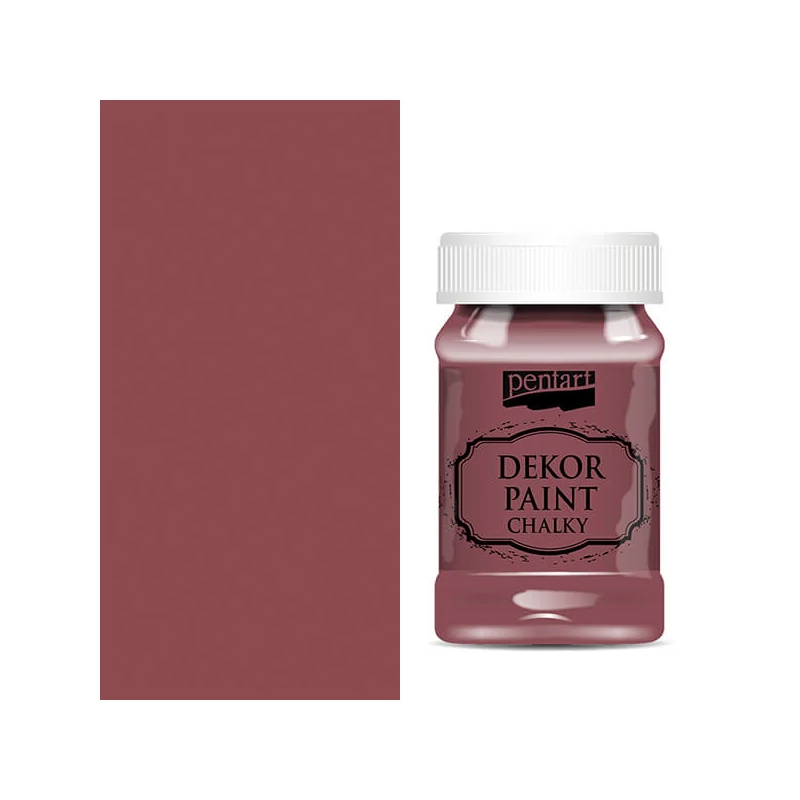 Pentart Dekor Paint Chalky krétafesték, 100 ml - burgundi vörös