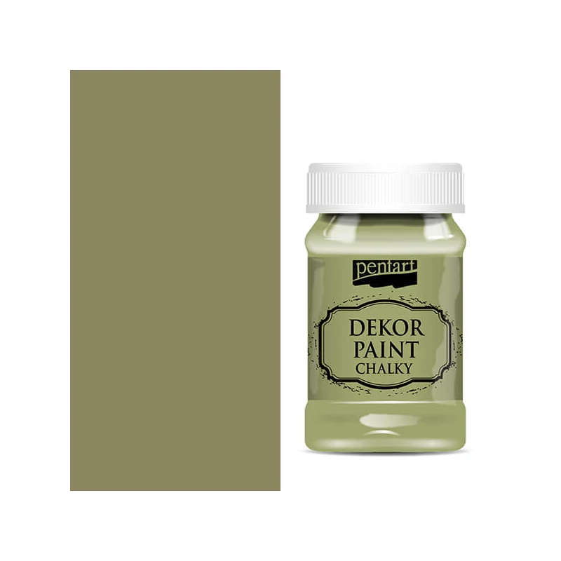 Pentart Dekor Paint Chalky krétafesték, 100 ml - olíva
