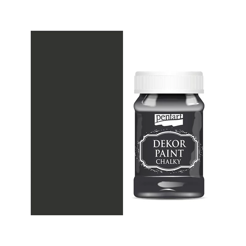 Pentart Dekor Paint Chalky krétafesték, 100 ml - fekete