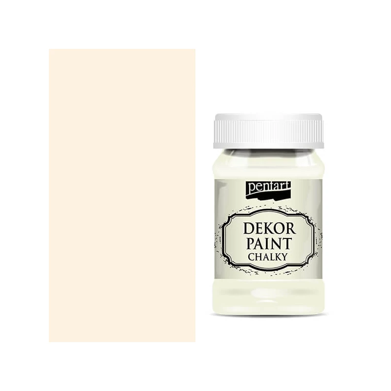 Pentart Dekor Paint Chalky krétafesték, 100 ml - krémfehér