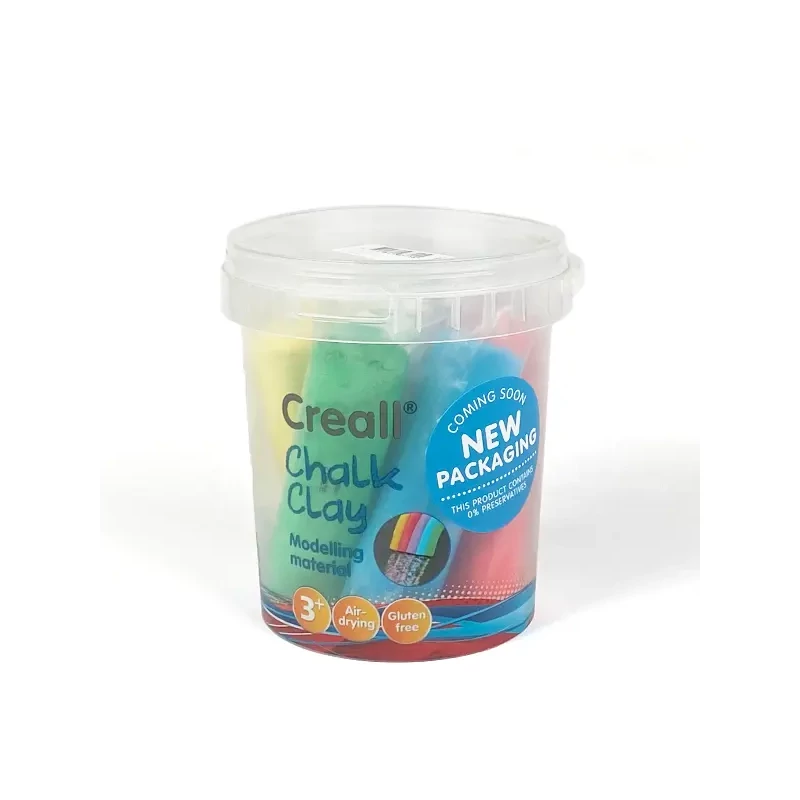 Gyurmakréta készlet, Creall Chalk Clay, Happy, 750g - 6 db-os