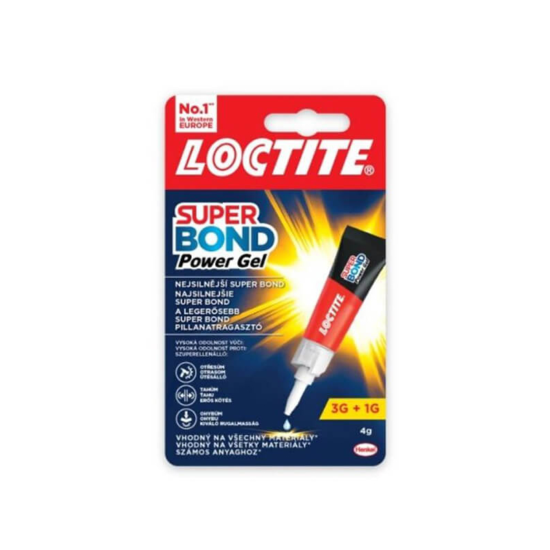 Loctite,  Super Bond Power Gel pillanatragasztó, 3+1 g
