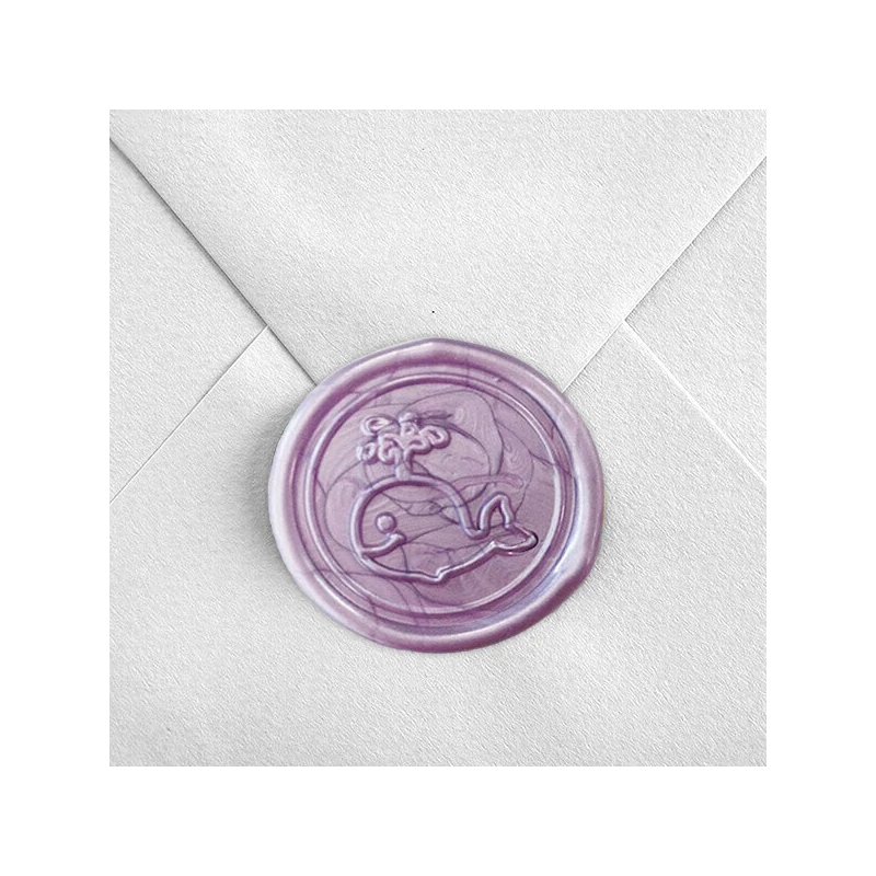 Pecsétviasz rúd olvasztópisztolyhoz, J. Herbin, 6 db - gyöngyház lila