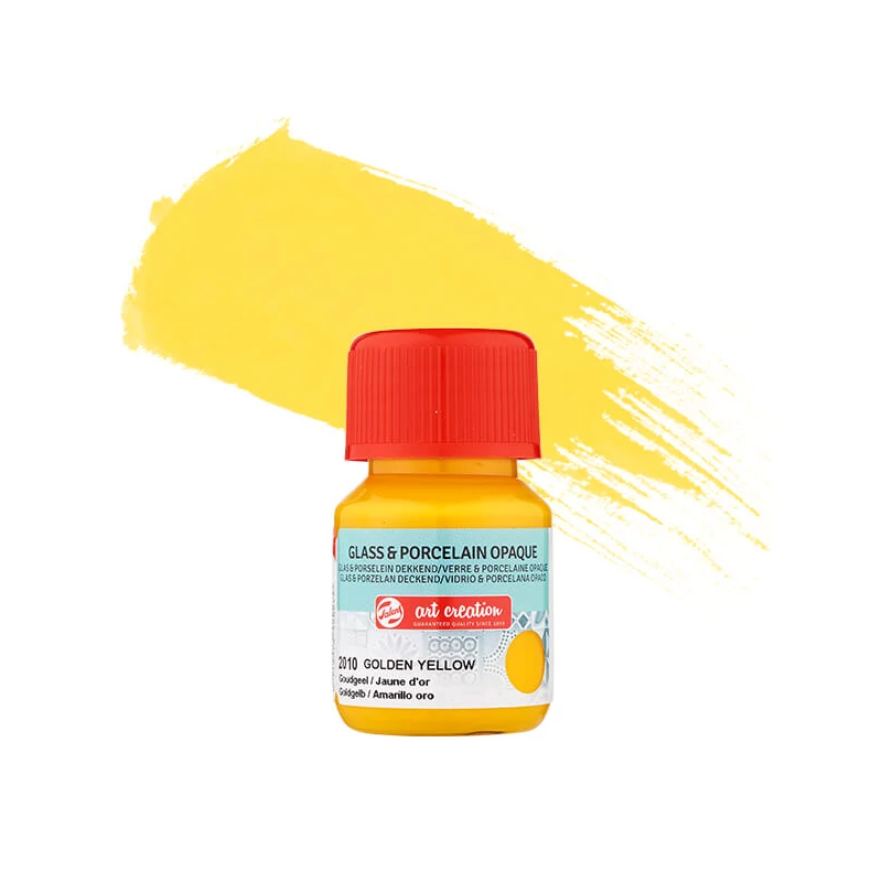 Art Creation üveg- és porcelánfesték, fedő, 30 ml - 2010 golden yellow