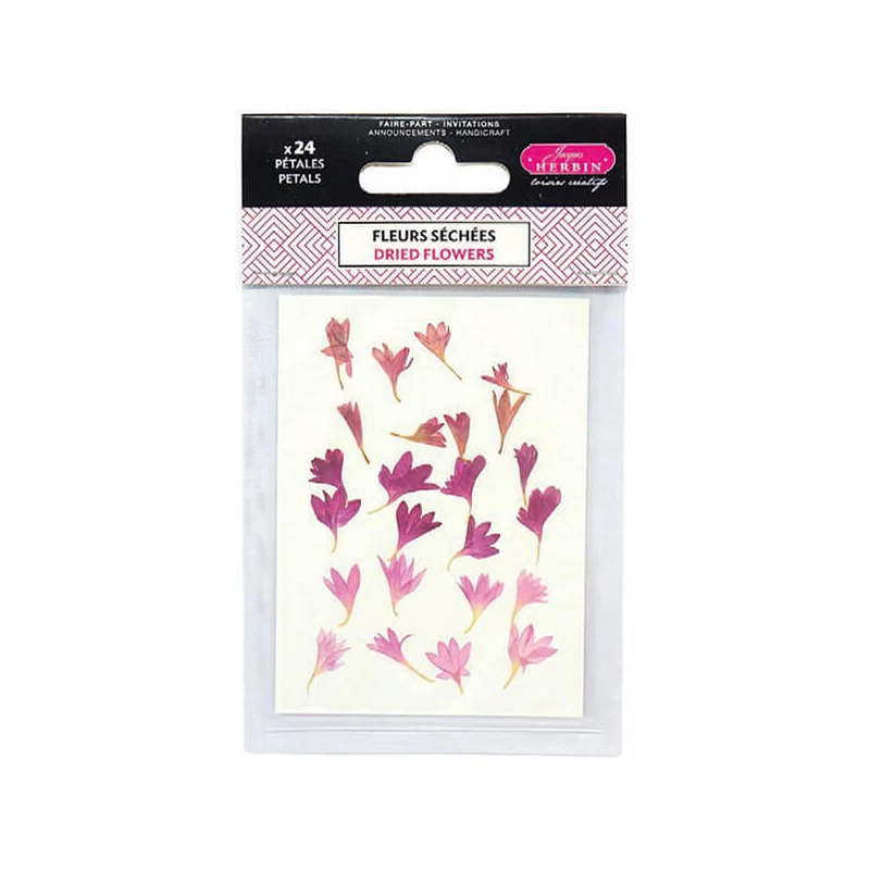 Virágszirmok, szárított, J. Herbin - búzavirág, pink