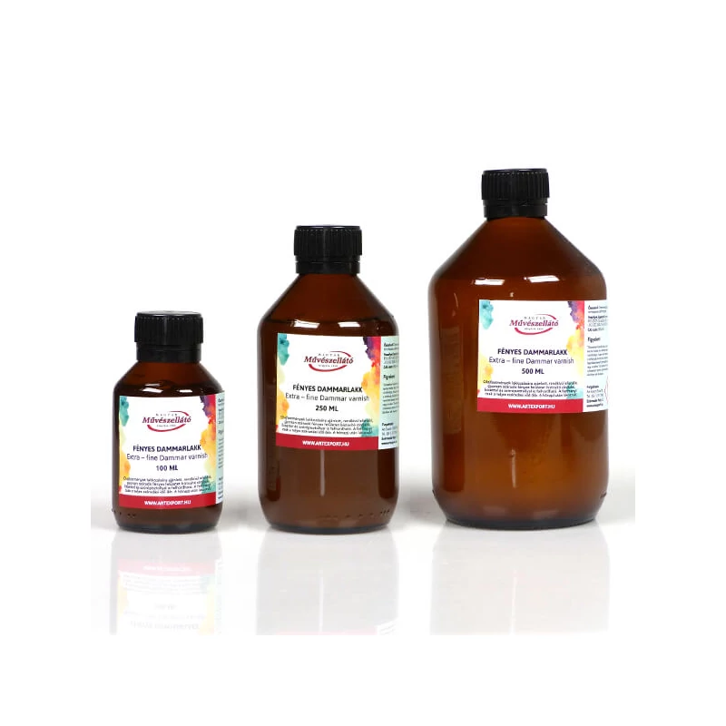 Művészellátó dammárlakk, fényes - 500 ml