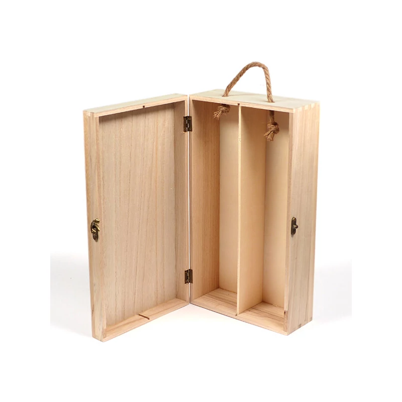 Fa bortartó, dupla - 35x20x10 cm, 2 palackhoz