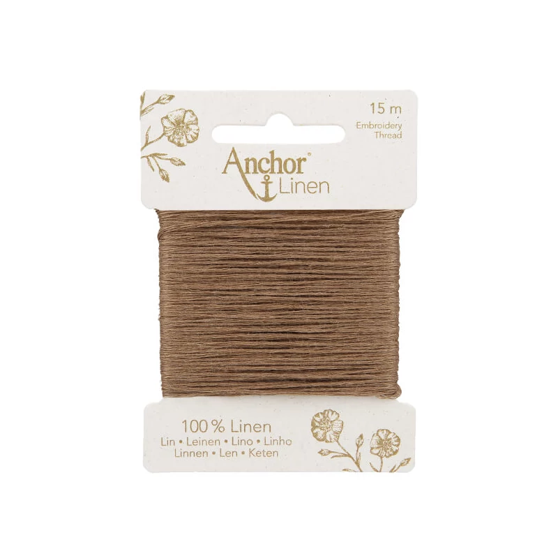 Hímzőfonal, Anchor Linen, 15 m - 04 latte